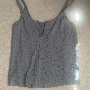 Gray Lace Women’s Top